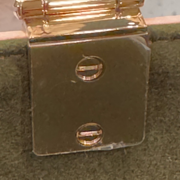 FENDI SUNSHINE EMBOSSED FF LEATHER TOTE BAG + charm - Picture 7 of 10